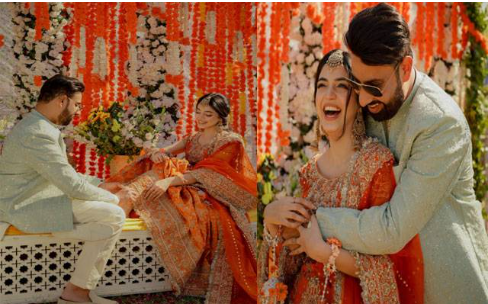 "Layba Khan Wedding haldi ceremony photos"
